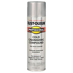 Rustoleum  Paint, Professional Cold Galvanizing Compound, Metal Silver, 568 gram Spray