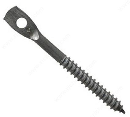 Screw Eye, for Suspended Ceiling, Wood Joists, 1/4