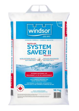 Water Softener Salt, Windsor, System Saver II, Pellets, 18.1 kg