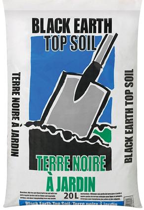 Topsoil, Black Earth, 20 liter bag, AllTreat 10082
