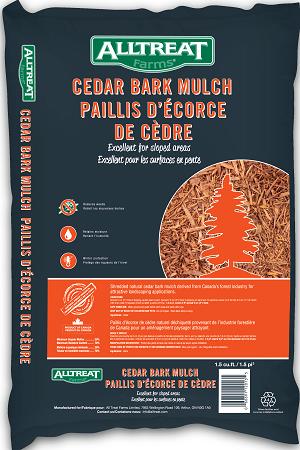 Mulch, Cedar Bark, NATURAL, 1.5 cubic foot bag, AllTreat