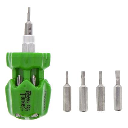 Screwdriver, Miniature Multi-Bit, Stubby, w/7 Bits, Picquic 