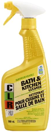 Bath & Kitchen Cleaner, C-L-R Floral-Scented, 760ml Trigger Spray