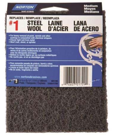 Synthetic Steel Wool Pad, 4 3/8