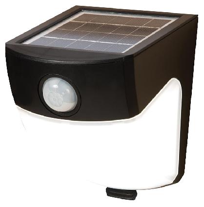 Outdoor Security Light, Solar, w/Motion Sensor, BLACK, Halo MS300LED