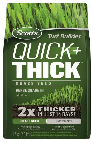 Grass Seed, Shady Areas, Quick & Thick, 1.2 kg, Scott's