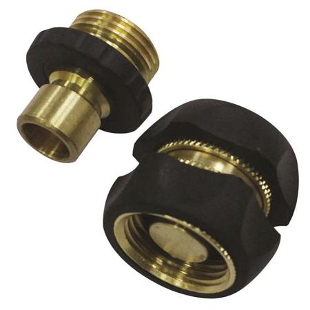 Hose Quick-Connect Kit w/Male Adapter, Brass