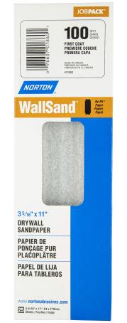 Sandpaper, WALLSAND for Drywall, 100 grit, 25/pkg