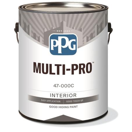 Paint, Interior, Wall & Ceiling, PPG Multi-Pro, Flat, White/Pastel Base, 3.78L