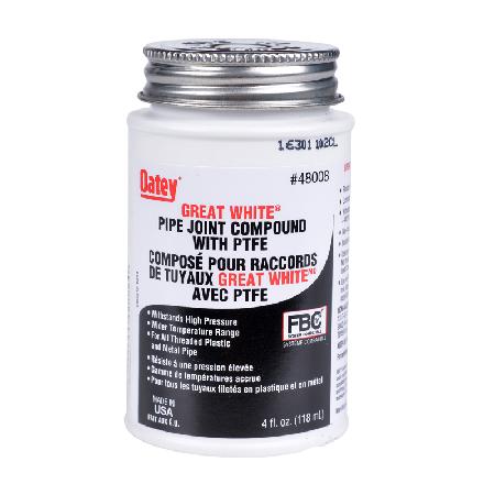 Teflon Pipe Joint Compound, 4 ounce/118 ml w/Applicator, Oatey 