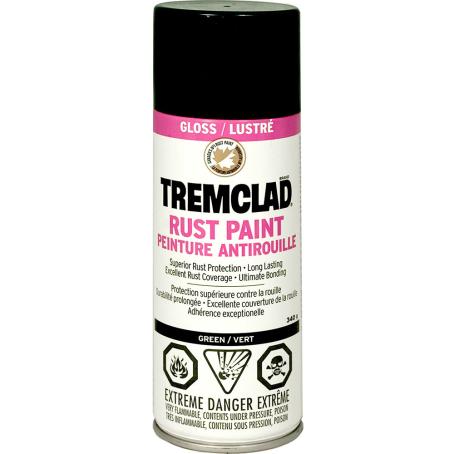 Tremclad Rust Paint, Green, 340 gram Spray