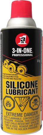 Lubricant, 3-in-1 Silicone, 311 gram spray