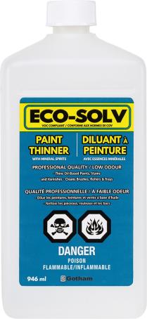 Paint Thinner, Gotham Eco-Solv, Low Odor, 946ml