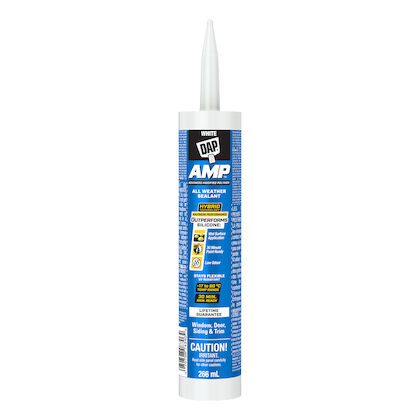 Caulking, Dap AMP, Window Door Siding & Trim, WHITE, 266ml