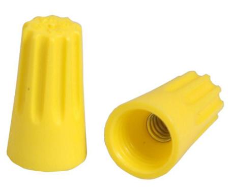 Wire Connectors, Yellow, 100/jar (22 ga - 10 ga), Cathelle, #33