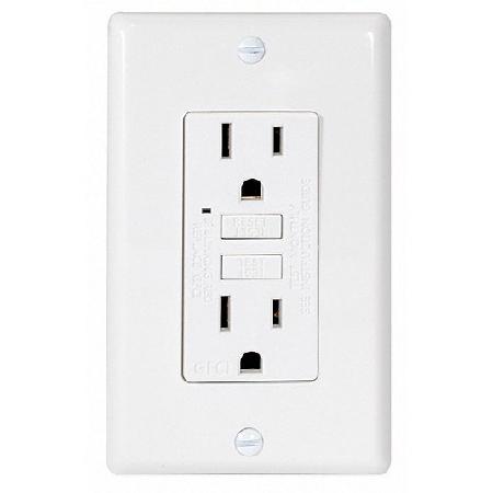 Receptacle, GFCI, Tamper-Resistant, Self-Testing, 15 Amp, WHITE, 3/pkg