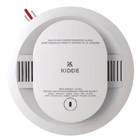 Smoke & Carbon Monoxide Combo Alarm, 120 volt Wire-In, w/10-Year Backup Battery, Voice Alerts, Kidde 21032774