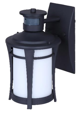 Light Fixture, Outdoor, Motion Sensing, CASPER, BLACK w/Frosted Glass, Canarm