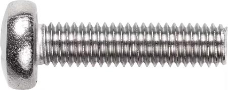 Machine Screw, Pan Head, Metric, M4 x 12 mm, Zinc-Plated, 12/pkg