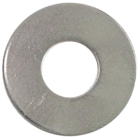 Flat Washer, Metric, 4 mm, Zinc-Plated, 20/pkg