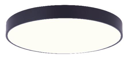 Light Fixture, Flush-Mount Disc, Integrated LED, 6-inch, CCT-5, BLACK, Canarm Luna