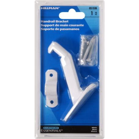 Handrail Bracket, Heavy Duty, WHITE, 1/pkg