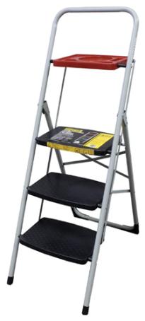 Work Platform/Stool, Three-Step,w/Work Tray, Shopro