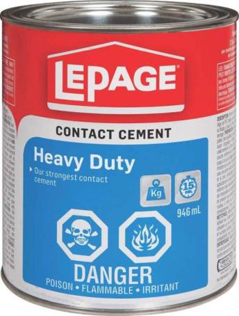 Contact Cement, Lepage Pres-Tite Blue, 946 ml