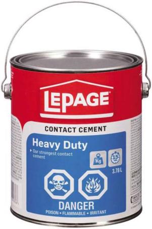 Contact Cement, Lepage Pres-Tite Blue, 3.8 liter