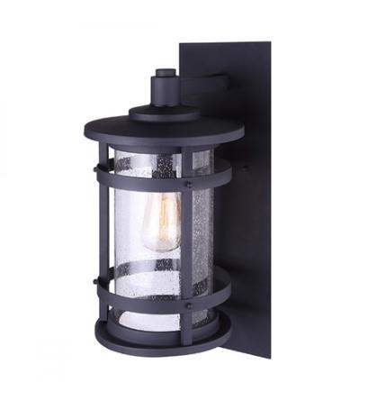 DUFFY, 1 Lt Outdoor Down Light, Seeded Glass, 100W Type A, 6 1/4