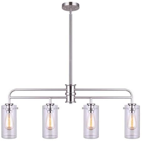 ALBANY, 4 Lt Rod Pendant, Seeded Glass, 60W Type A, 36 1/4