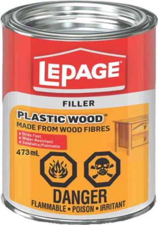 Plastic Wood Filler, 473 ml, Lepage