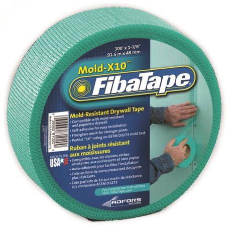 Drywall Tape, FIBATAPE Mold-X10, Mould Resistant, Self Adhesive,1-7/8