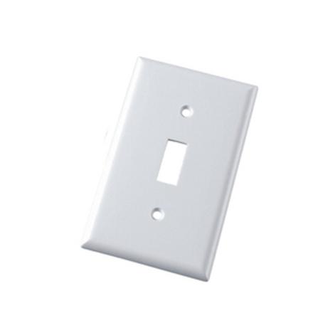 Cover Plate, Single Switch, White, 10/pkg