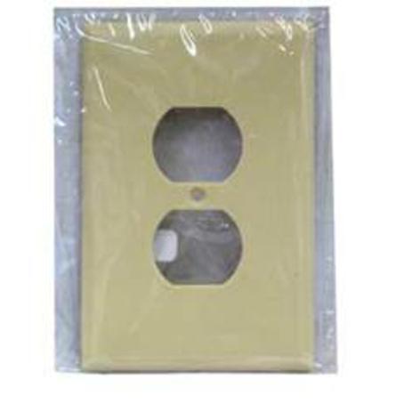Cover Plate, Duplex Receptacle, Oversized, White