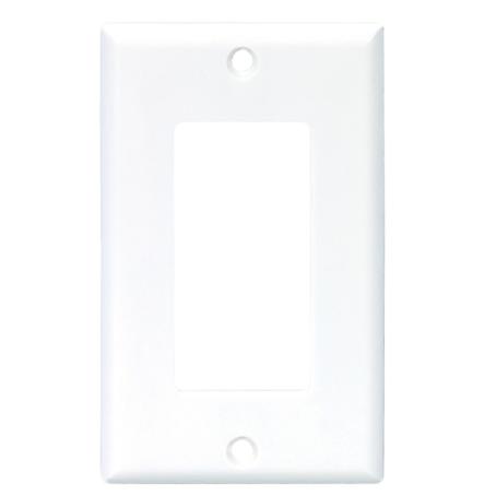Cover Plate, Decora, Single Gang, WHITE