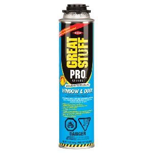 Spray Foam, Great Stuff Pro, Window & Door, 20oz. GUN REFILL