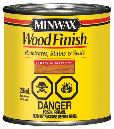 Wood Stain, COLONIAL MAPLE, 236 ml, Minwax Wood Finish