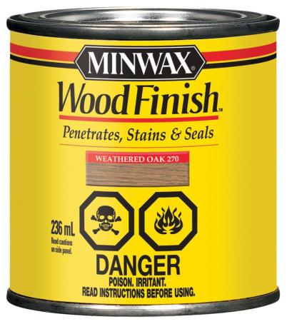 Wood Stain, WEATHERED OAK, 236 ml, Minwax Wood Finish