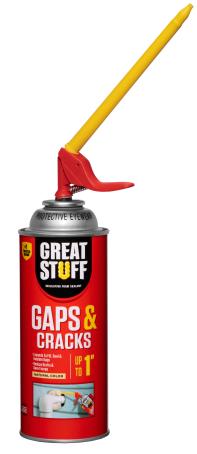 Spray Foam, Great Stuff, Gaps & Cracks, Smart Dispenser, 12oz.