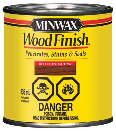 Wood Stain, RED CHESTNUT, 236 ml, Minwax Wood Finish