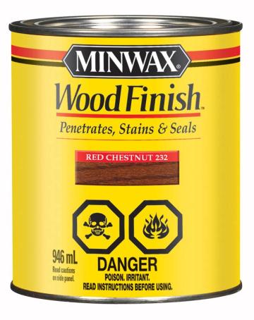 Wood Stain, RED CHESTNUT, 946 ml, Minwax Wood Finish