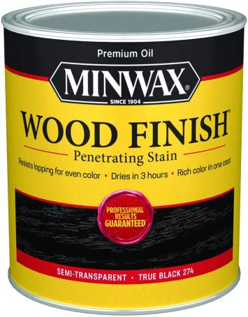 Wood Stain, TRUE BLACK, 946ml, Minwax Wood Finish