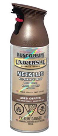 Rustoleum Spray Paint, All Surface Universal, METALLIC AGED COPPER, 312 gram