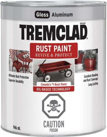 Tremclad Rust Paint, Aluminum, 946 ml