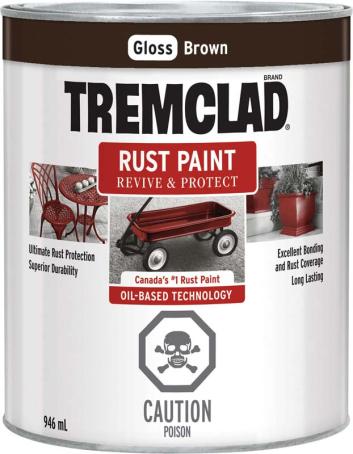 Tremclad Rust Paint, Brown, 946 ml