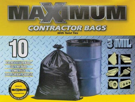 Garbage Bags, Contractor, 33