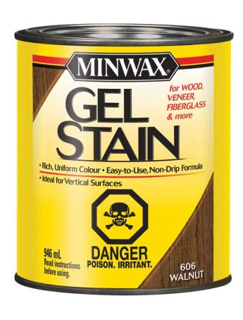 Wood Stain, Gel, WALNUT, 946 ml, Minwax