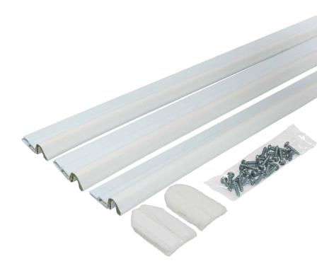 Door Set, Compression, Aluminum/PolyFoam, WHITE (2 sides, top)