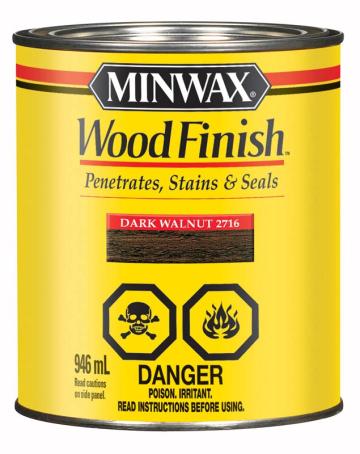 Wood Stain, DARK WALNUT, 946 ml, Minwax Wood Finish